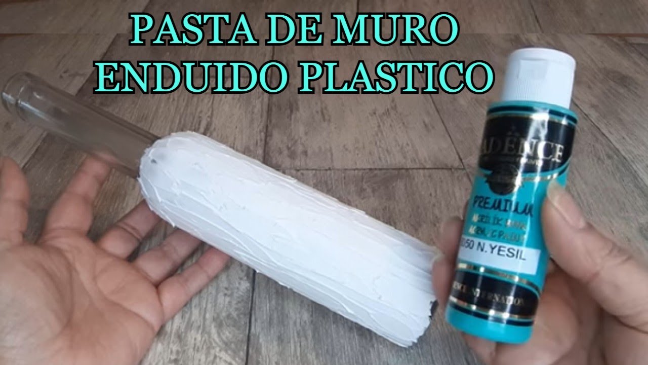 🤩Mira!!! como decorar BOTELLAS DE VIDRIO con PASTA DE MURO o ENDUIDO PLASTICO