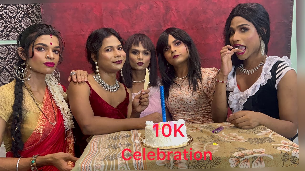 Let’s celebration party / 10 k subscribers complete/ many beautiful cross dresser in a party