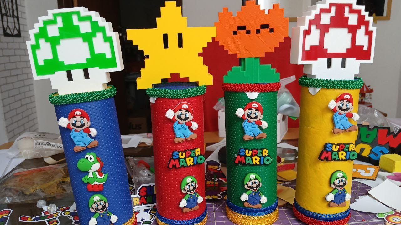BATATA PRINGLES - PREPARATIVOS TEMA SUPER MARIO WORLD