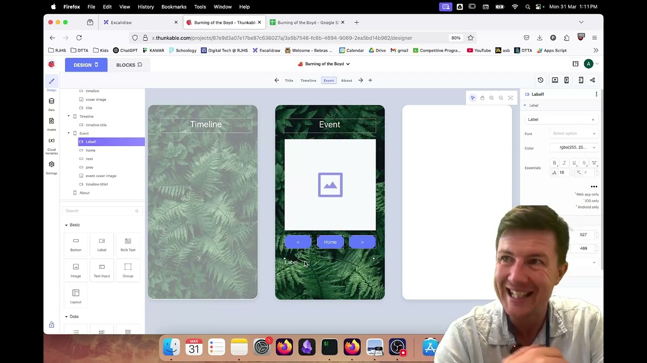 Make a History app with Thunkable: Part 4 Event Page