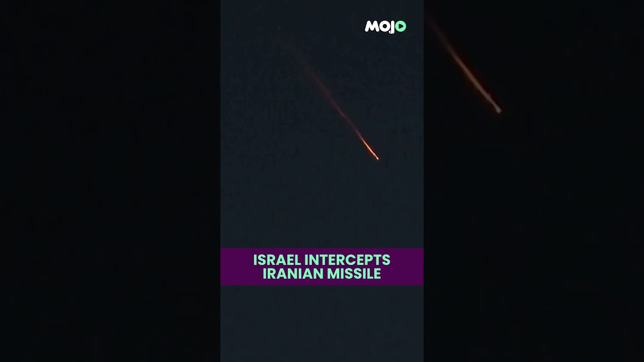 WATCH | Israeli Air Defence System Intercepts Iranian Missile Over West Bank