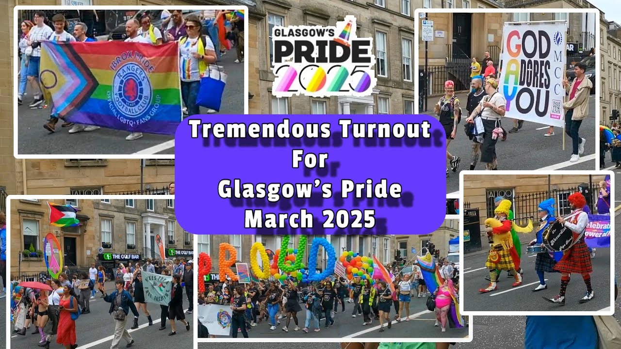 Tremendous Turnout for Glasgow's Pride March 2025