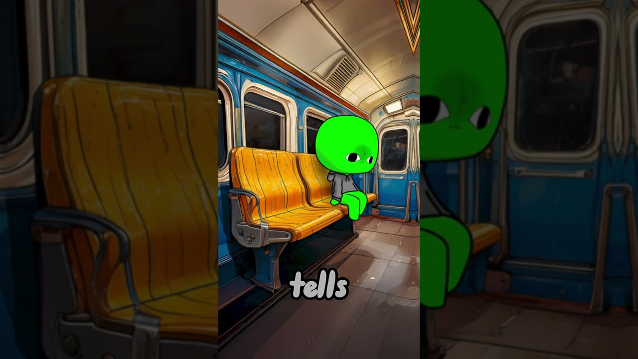 NYC Subway Rides #ThePixels #Green #nyc #subway #funny #cartoon #explore  #animation