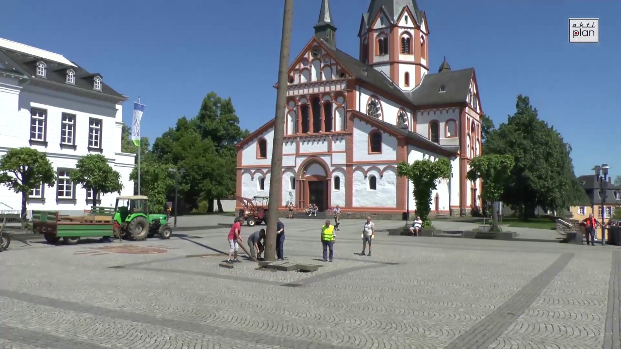 Sinzig der Maibaum f&auml;llt
