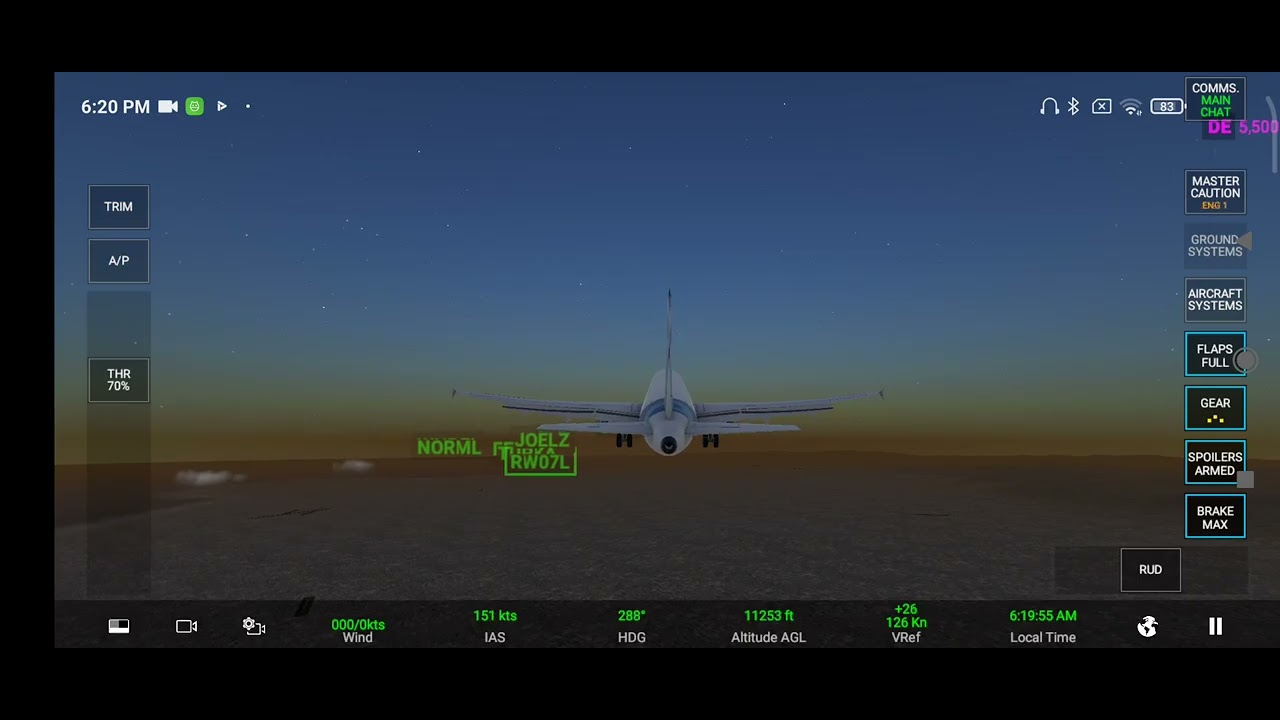 Emergency landing in the fog 