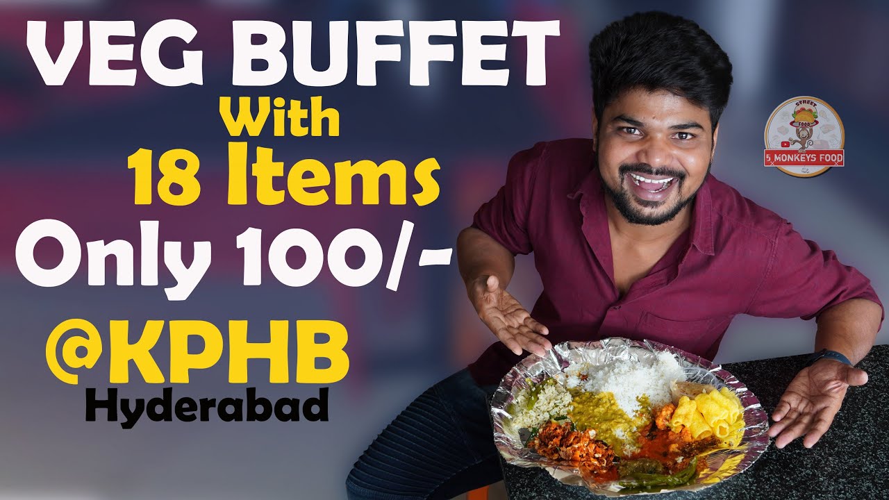 Unlimited Meals @100 Rs\- | Kphb |Hyderabad| ft.5monkeys food | Street Food