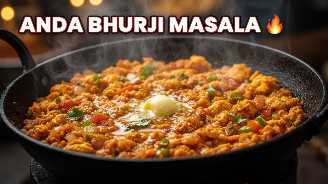 Anda Bhurji Masala Recipe | Dhaba Style Egg Bhurji | Street Food Anda Bhurji