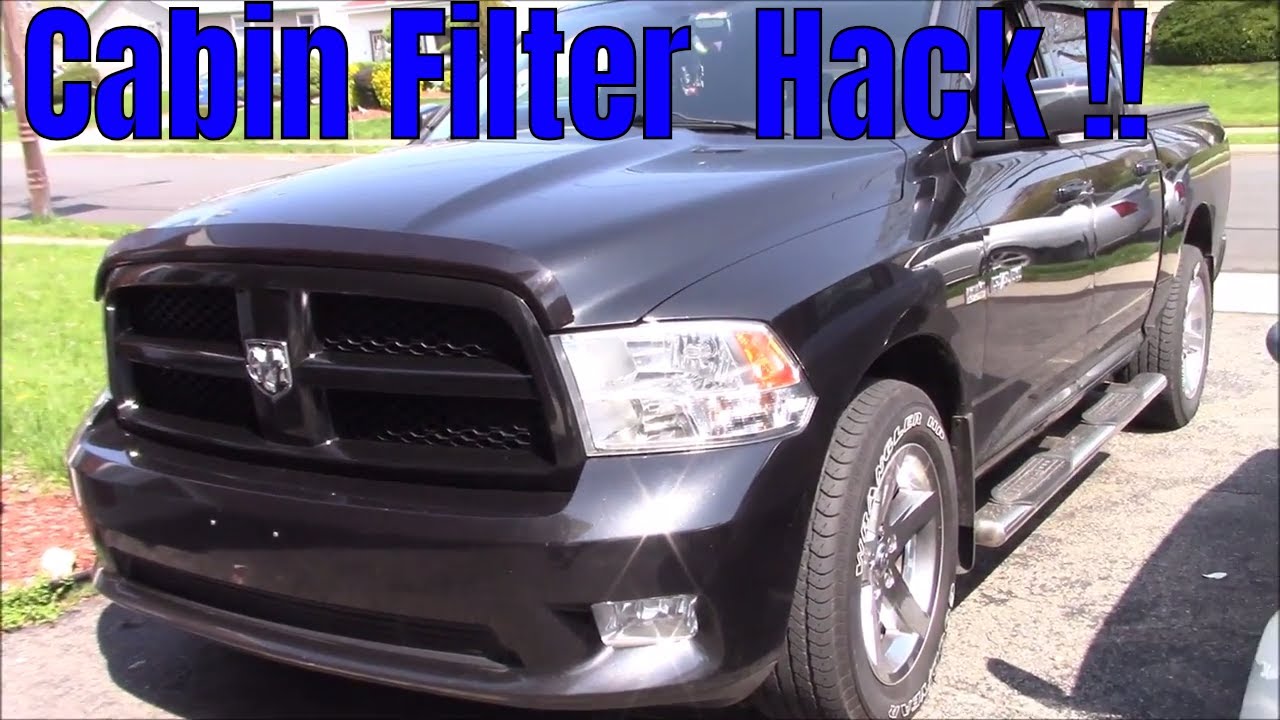 Ram 1500 cabin filter mod !!