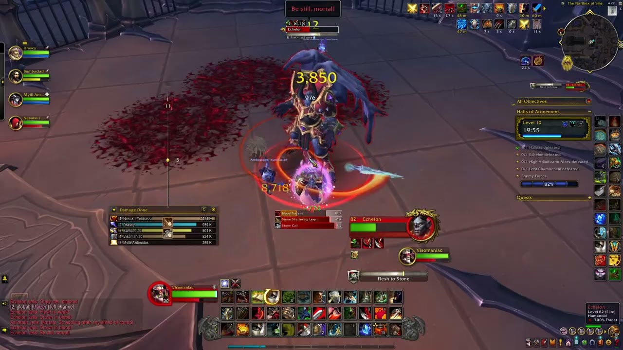 Halls of Atonement +10 Warrior Tank gameplay
