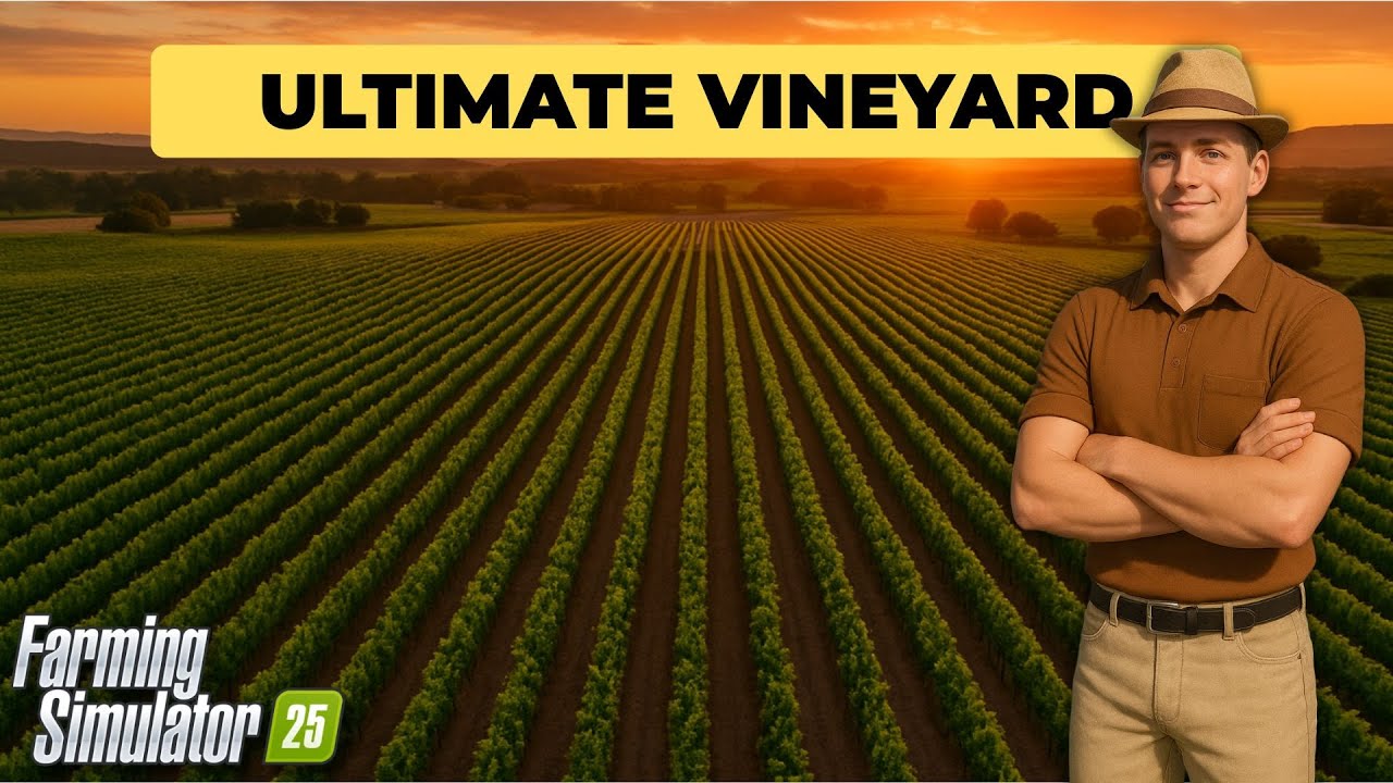 I Built a Massive 40 Acre Vineyard in Farming Simulator 25