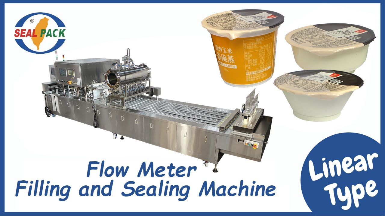 Steamed Egg Cup Flow Meter Filling and Sealing Machine (SP-1208B)