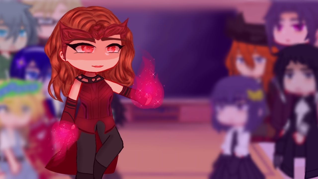Bsd reacciona a atsushi es wanda maximoff/scarlet witch || Bsd x Marvel ||
