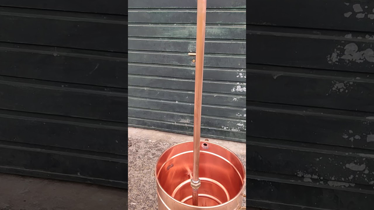 Alambic en cuivre whisky 100 litres, Thermom&egrave;tre et Alcoom&egrave;tre inclus - Cobrelis