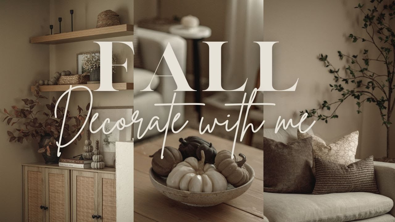 Cozy Fall Decorate With me 2024| Livingroom Styling | Neutral Decor