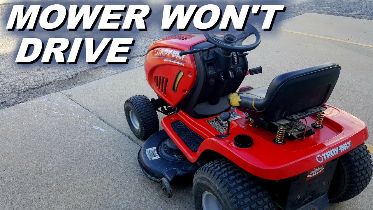 Riding mower won't move