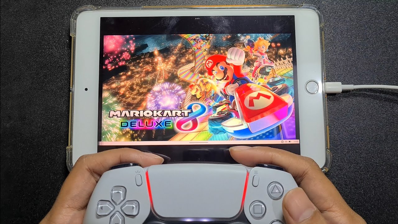 Mario Kart 8 on iPad Mini Using a PS5 Controller… Is This Real?!