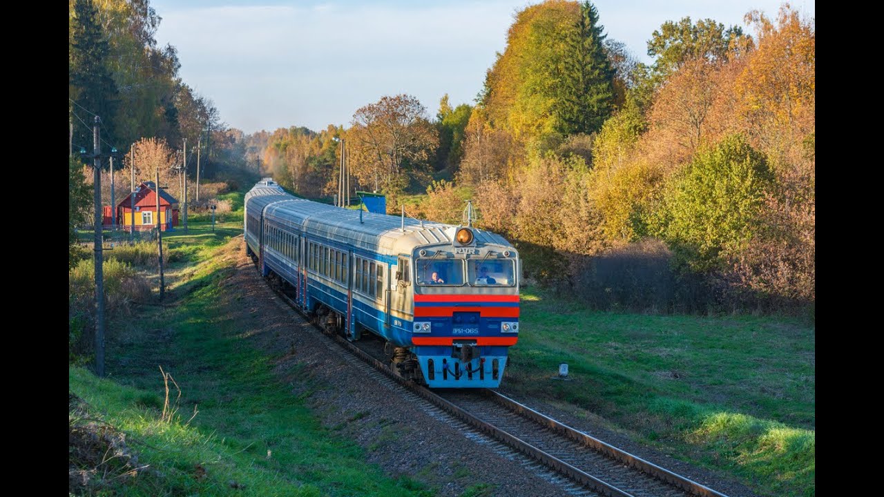 Пригородный поезд №6174 Лепель - Орша и сказочное место / Commuter train №6174 and a fabulous place.