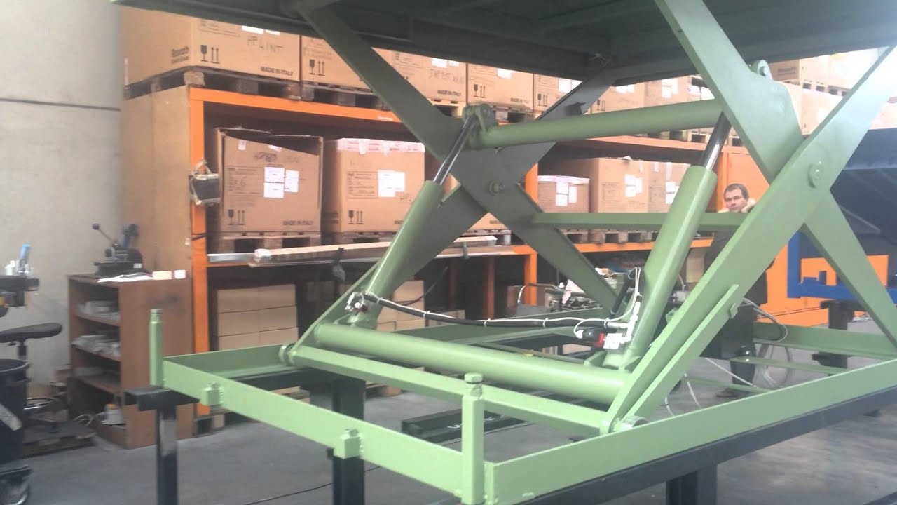 How a Hydraulic Scissor Lift, Goods Lift, Lifting Platform works: Manufactured & tested at Armo