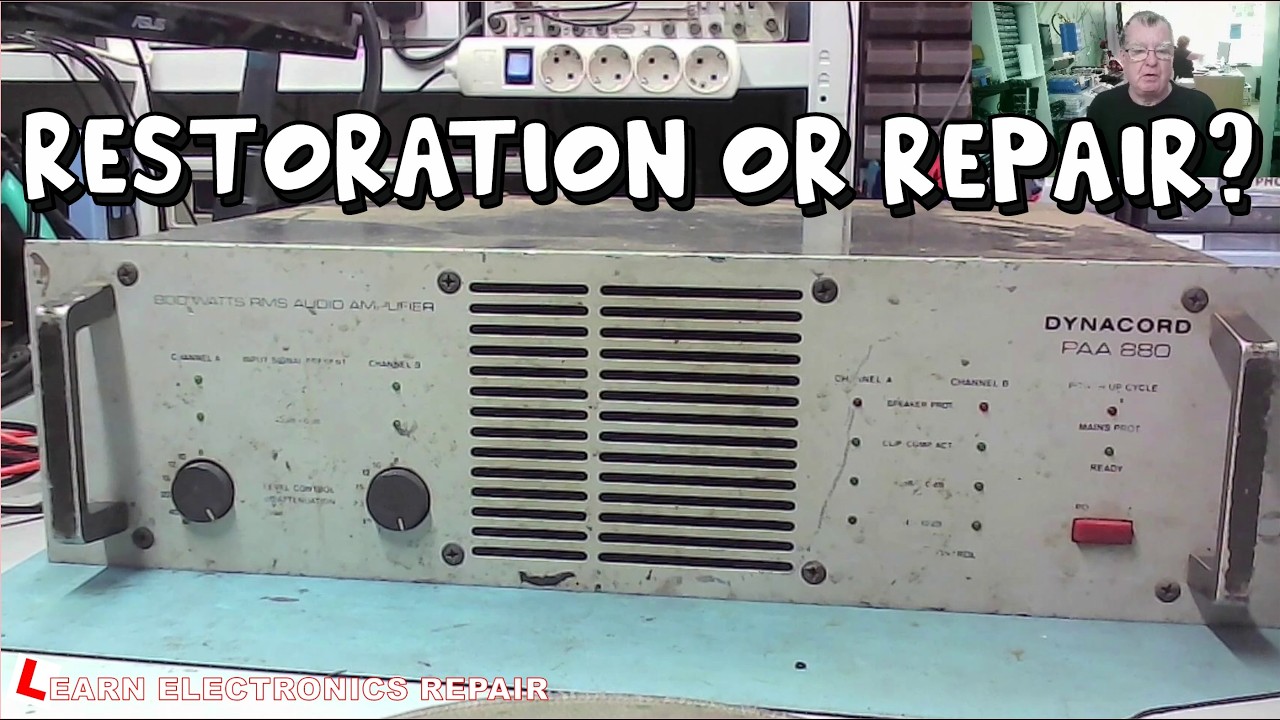 Dynacord PAA880 Vintage 1980s 800W Amplifier Protect Fault : Is This A Restoration Or Repair Job?