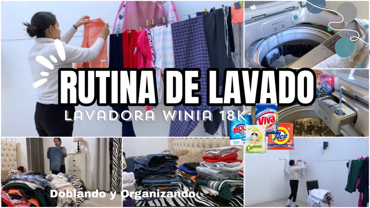 Consigue resultados brillantes con mi rutina de lavado en Lavadora winia 18 k 🧺 #clean #amadecasa