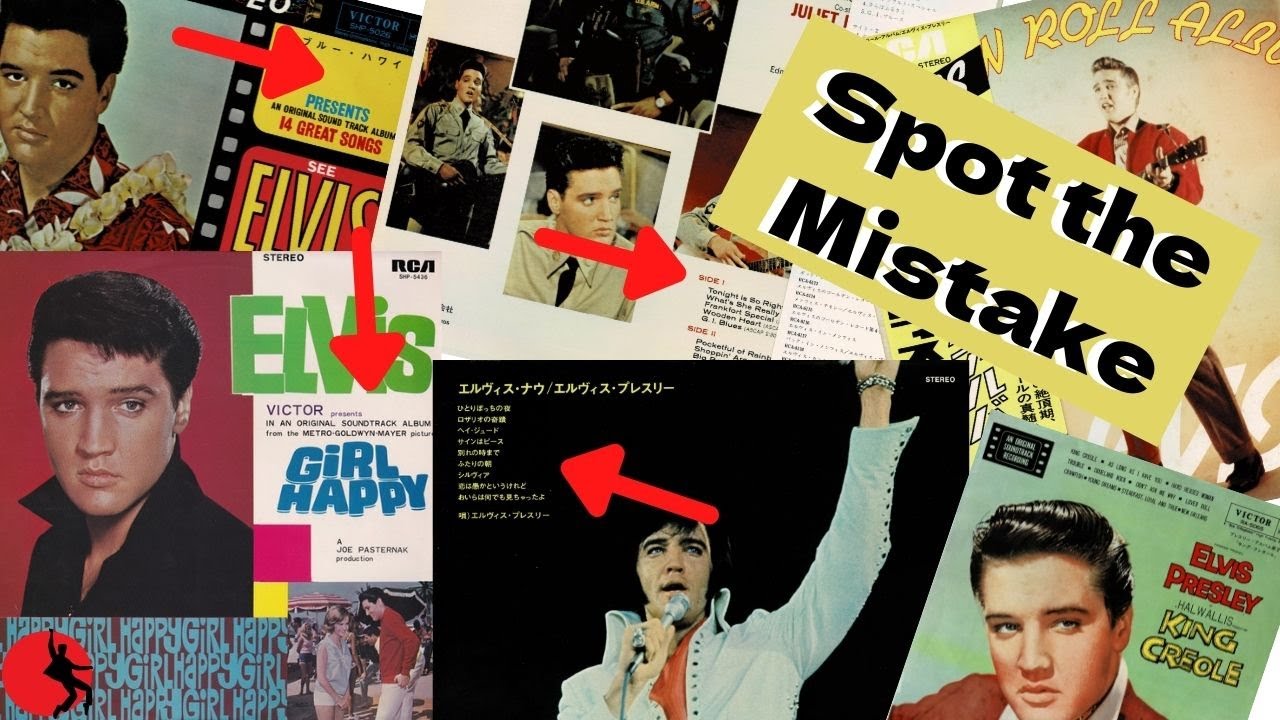 Обложки пластинок Элвиса Пресли из Японии (Elvis LPs the Japanese Messed Up)