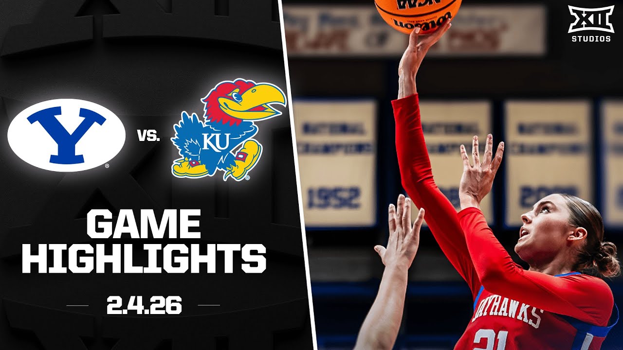BYU vs. Kansas Game Highlights | 2025-26 Big 12 Women's Basketball
