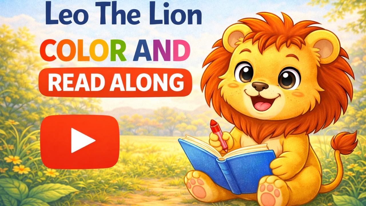 SoftStart Stories Leo The Lion Learns to Try - Color & Read A Long Toddler + Preschool