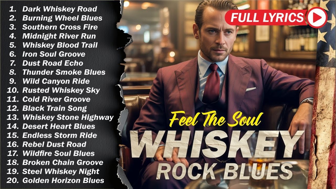 🥃 Whiskey Blues Rock 🍂 The Best of Classic Blues Songs | Relaxing Guitar & Soulful Rock Music