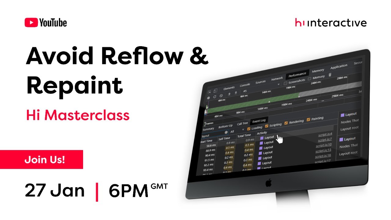 Avoid Reflow & Repaint - Hi Masterclass #7