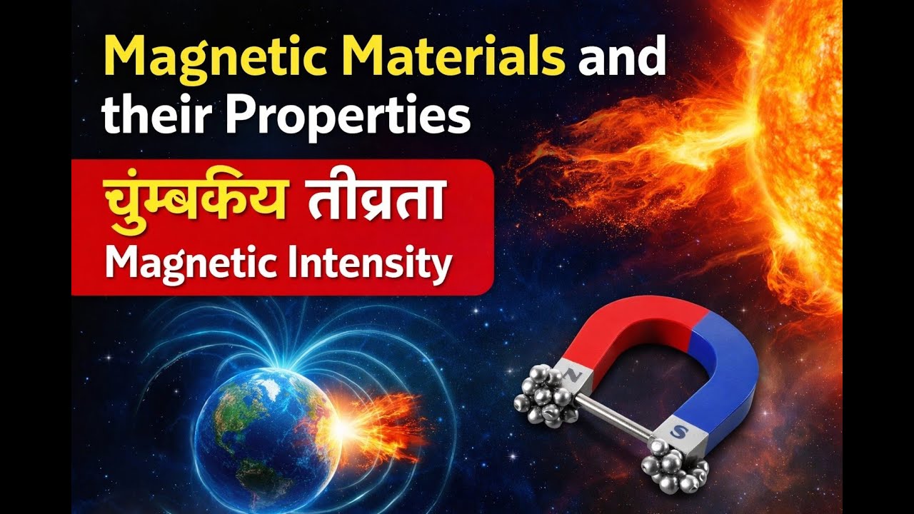 Magnetic Materials and Their Properties #1 magnetic intensity मराठी मध्ये