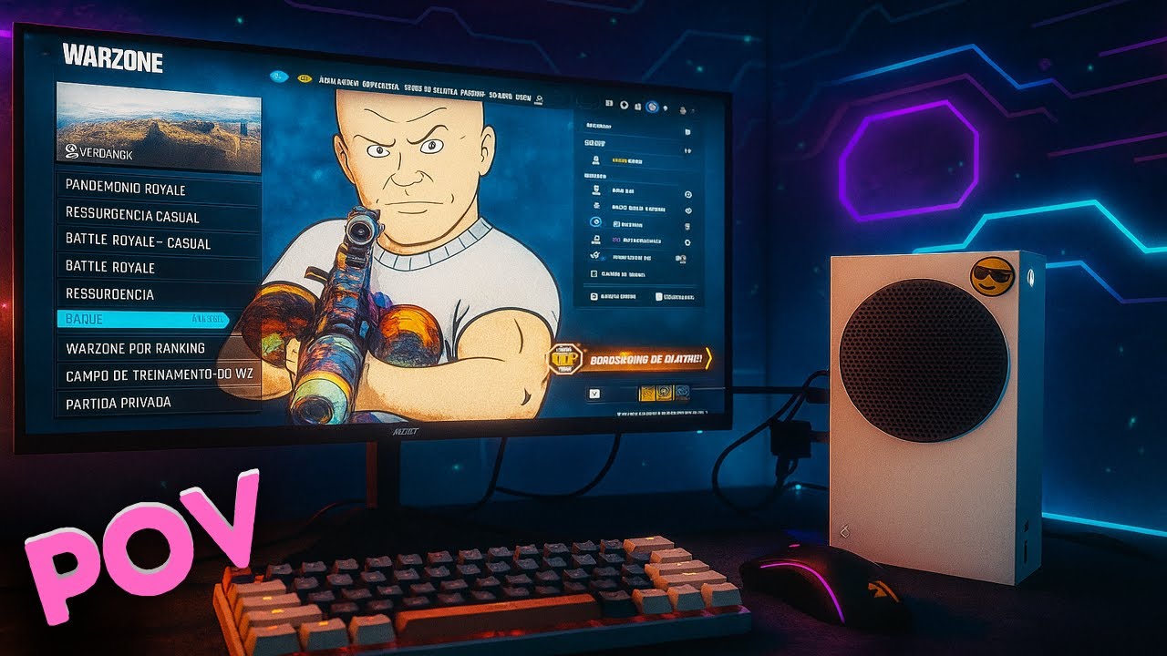 Como é jogar warzone no xbox series s?