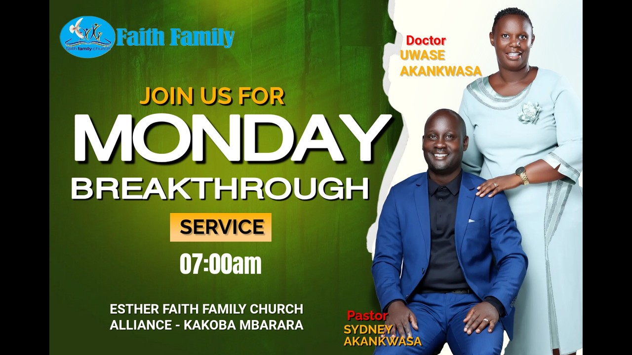 Monday Breakthrough Service With Pastor Sydney Akankwasa