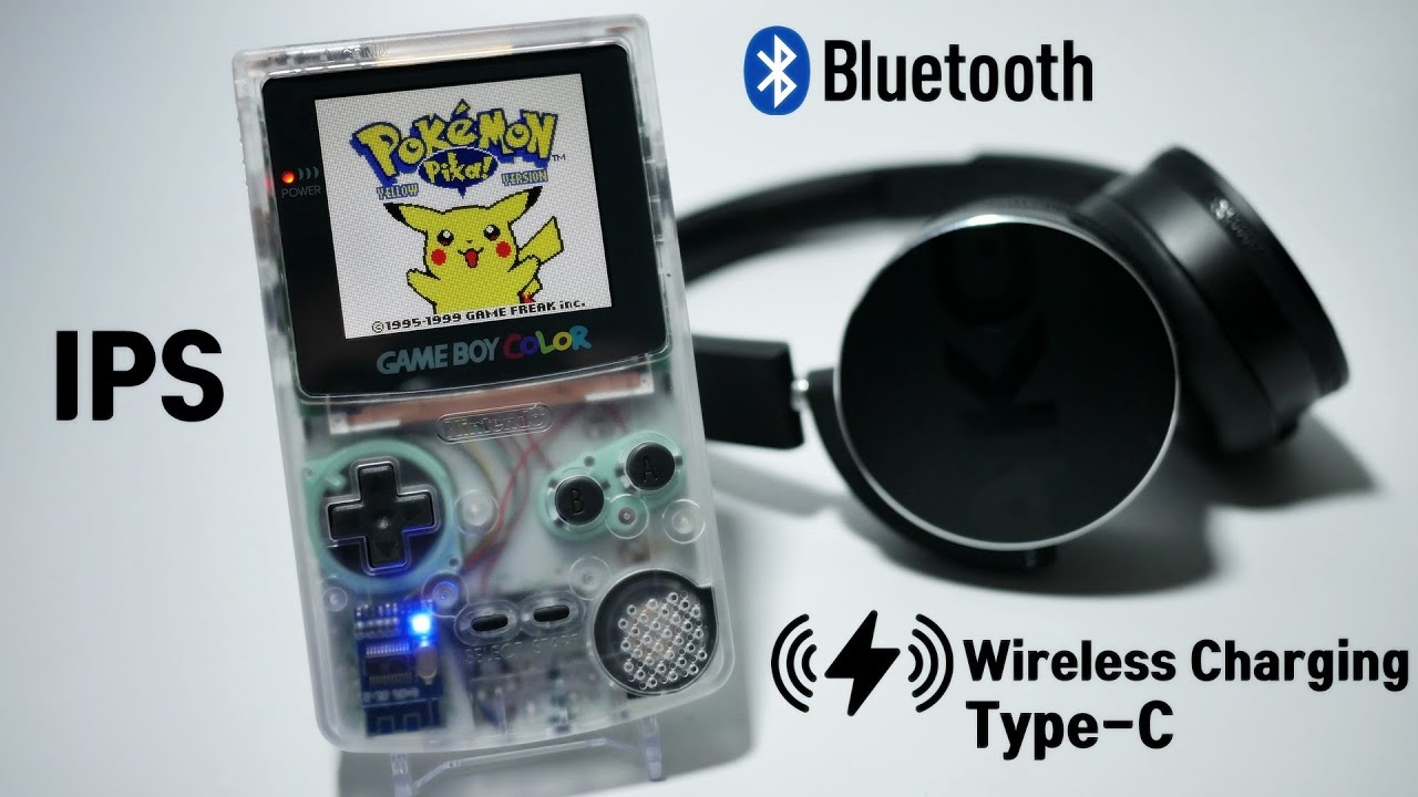게임 보이 컬러 끝판왕 만들기- IPS 디스플레이, 블루투스, C타입 충전, 무선충전 Make the Ultimate Game Boy Color