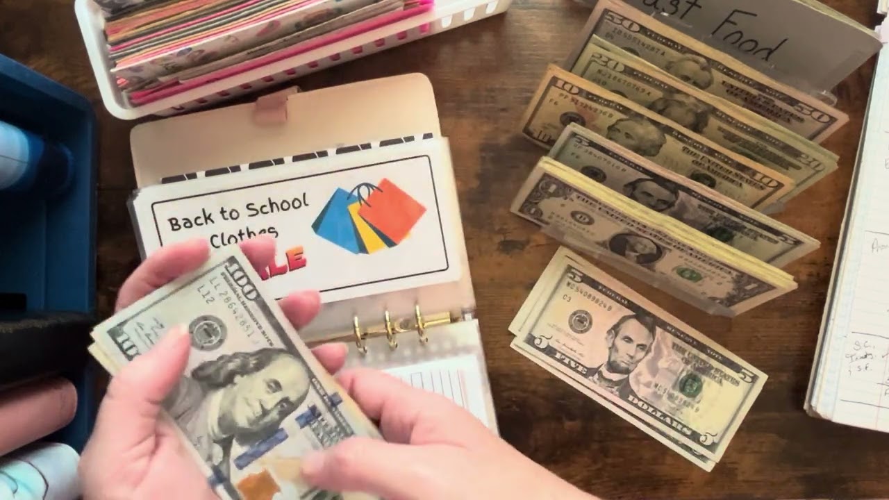 Stuffing $1448-Cash envelopes, savings challenges, & sinking funds 7-18-25