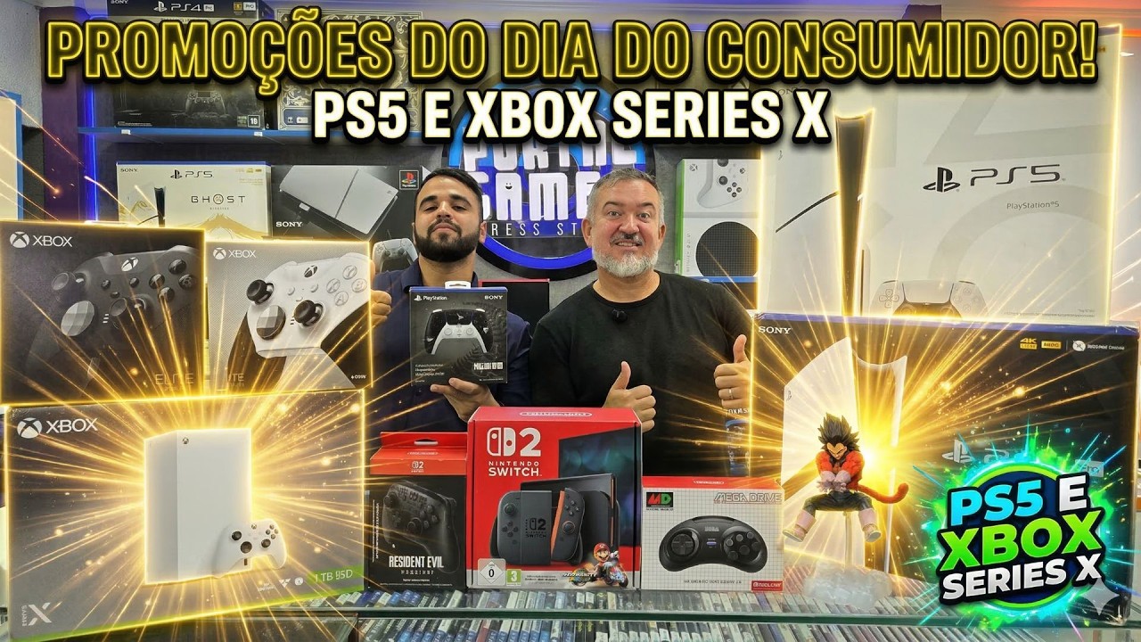 ÚLTIMO DIA DA PROMOÇÃO DO PS5 E XBOX SERIES X DA SEMANA DO CONSUMIDOR.