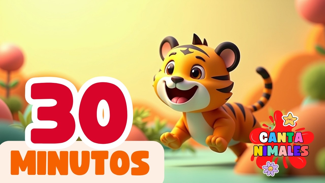 Canciones Infantiles 🎵🐯 | El Tigre Rayitas en la Ciudad 🏙️✨