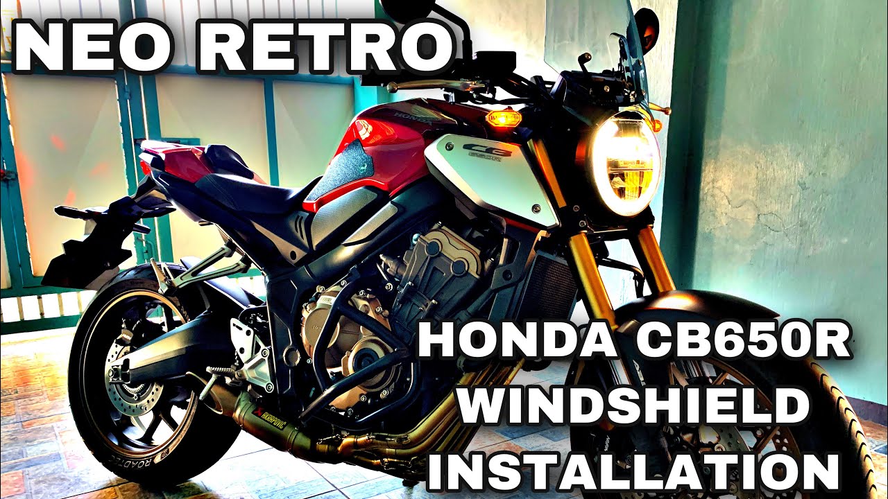 Установка ветрового стекла HONDA CB650R
