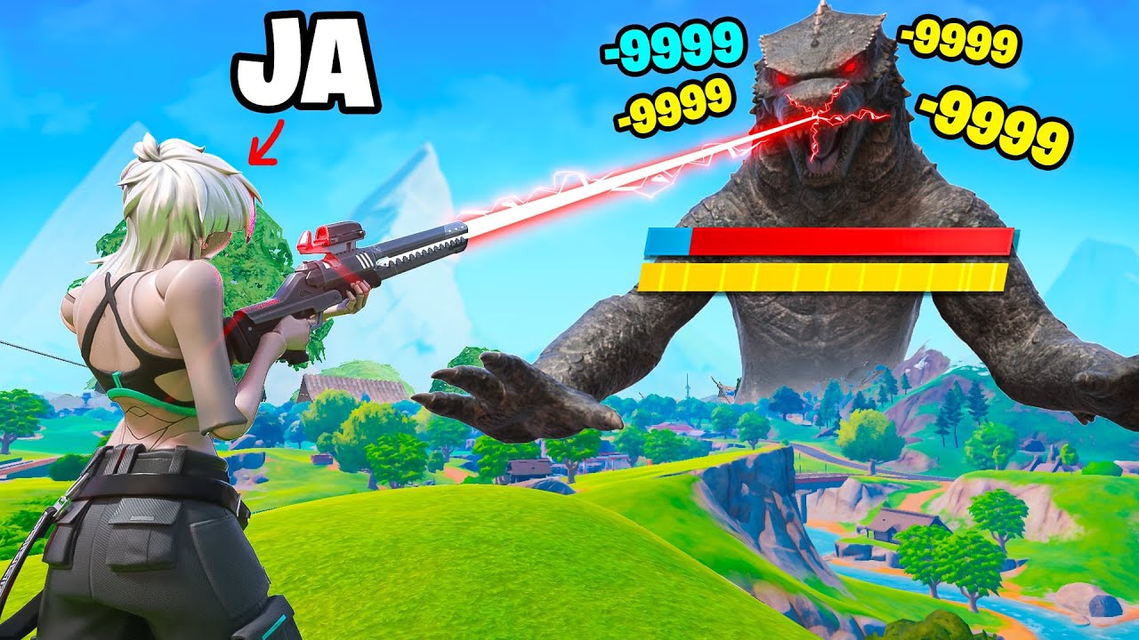 ZAGRAŁEM 1vs1 z GODZILLĄ w Fortnite