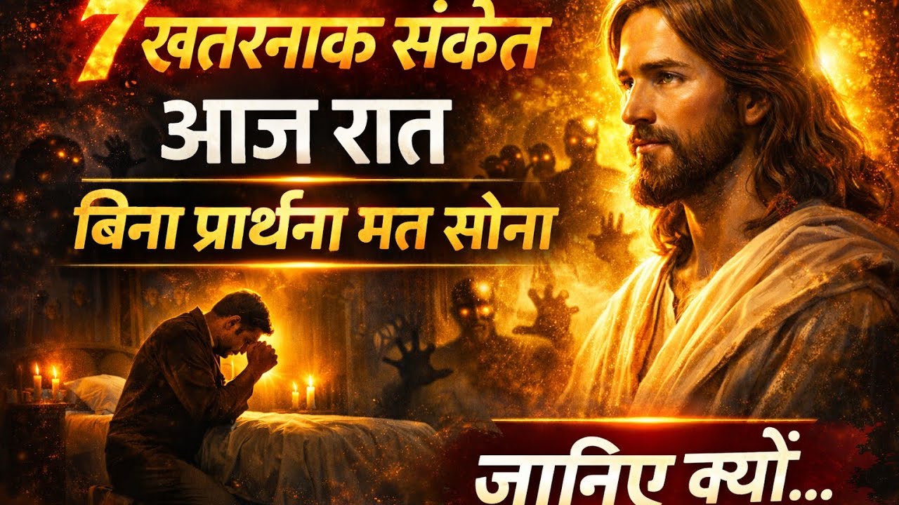 7 खतरनाक संकेत जो हर इंसान को बिना प्रार्थना किये सोना नहीं चाहिये #yeshu #jesus 