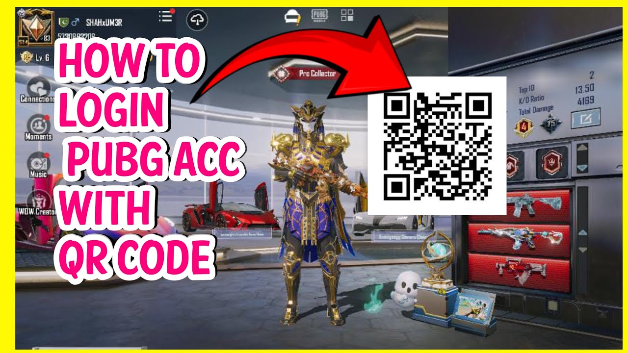 HOW TO LOGIN PUBGM ACCOUNT WITH QR CODE