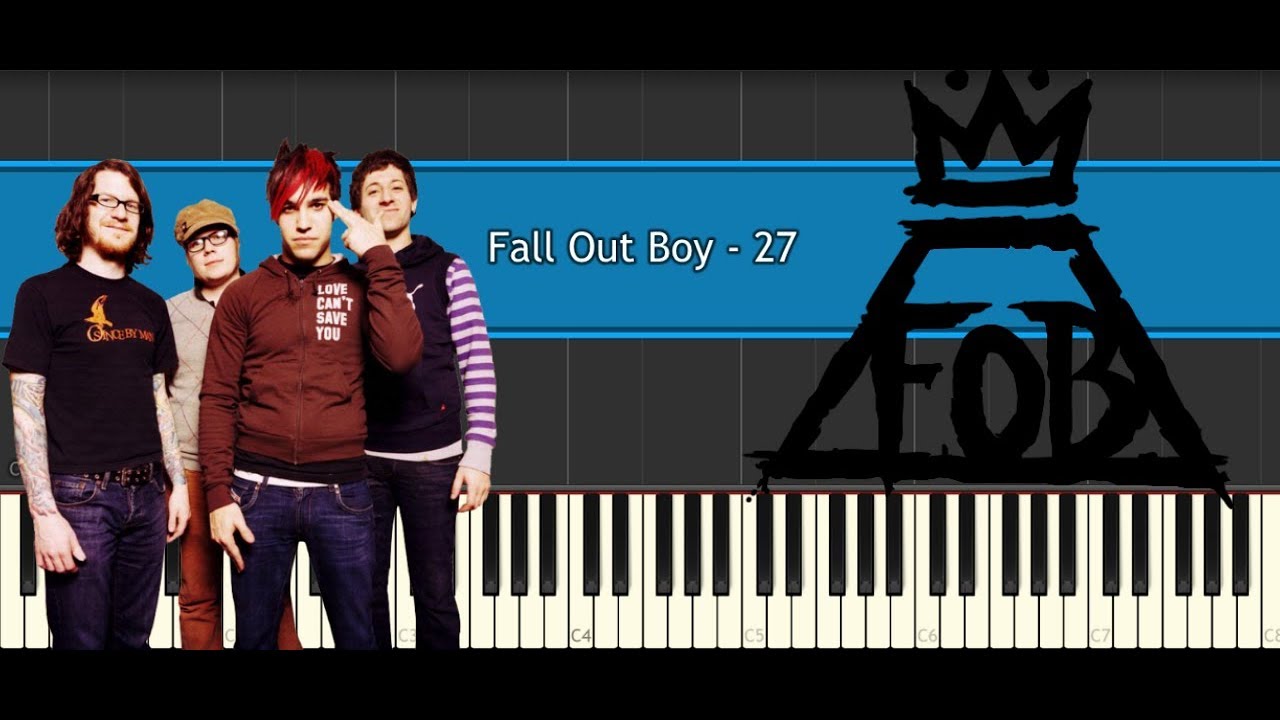 Fall Out Boy - 27 (piano tutorial/cover)