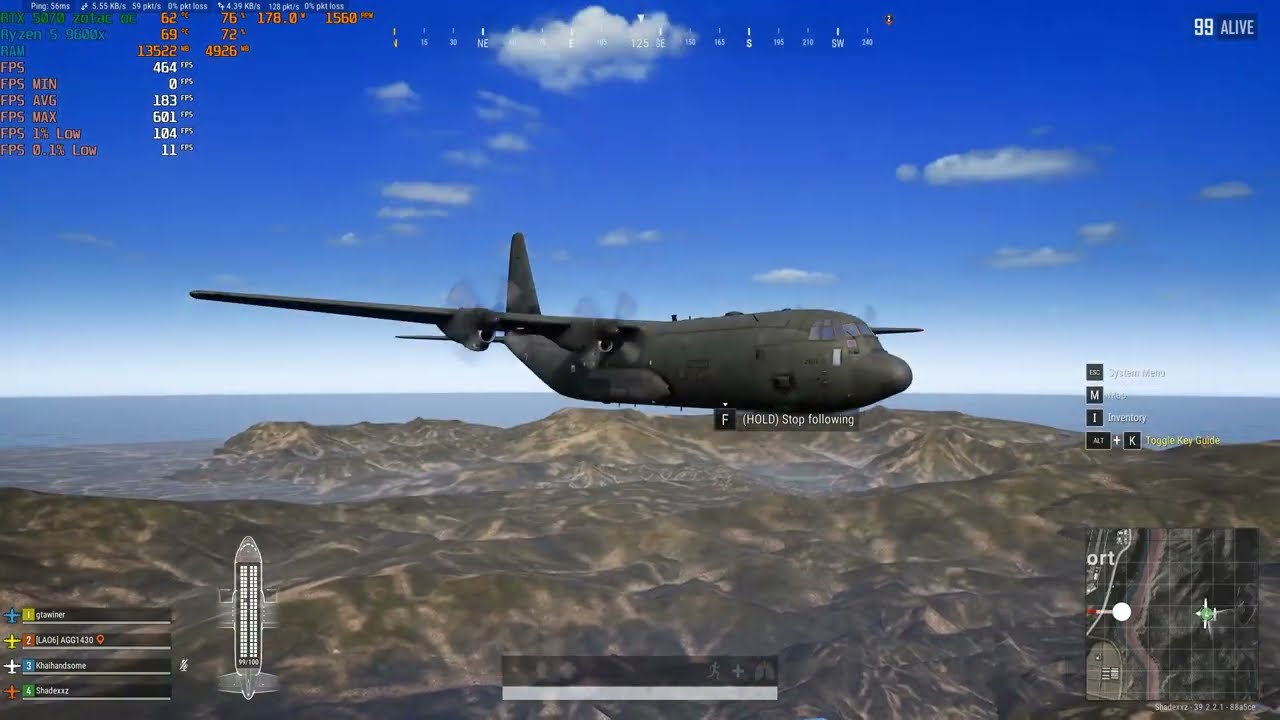 Pubg Ryzen 5 9600x - Rtx 5070 12gb 1440p ULTA SETTINGS