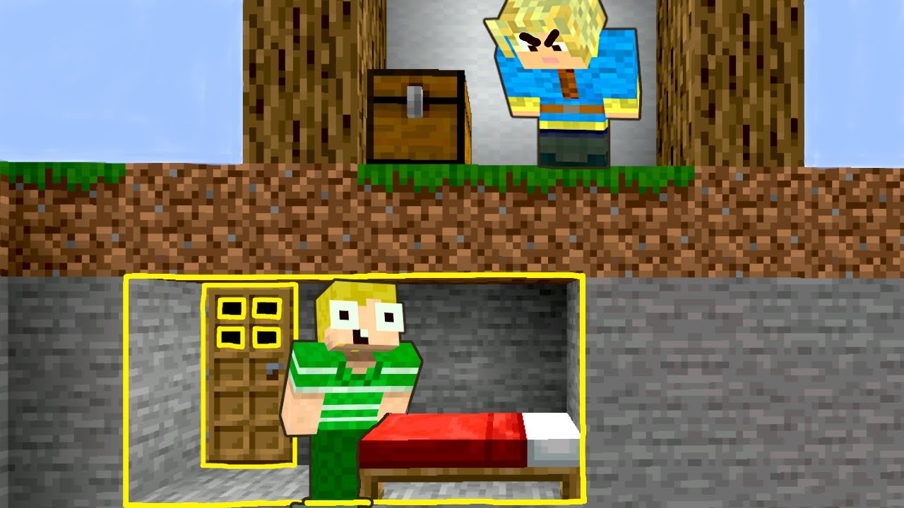 Bygger En Hemmelig Base Under Mikkels Hus I Minecraft!