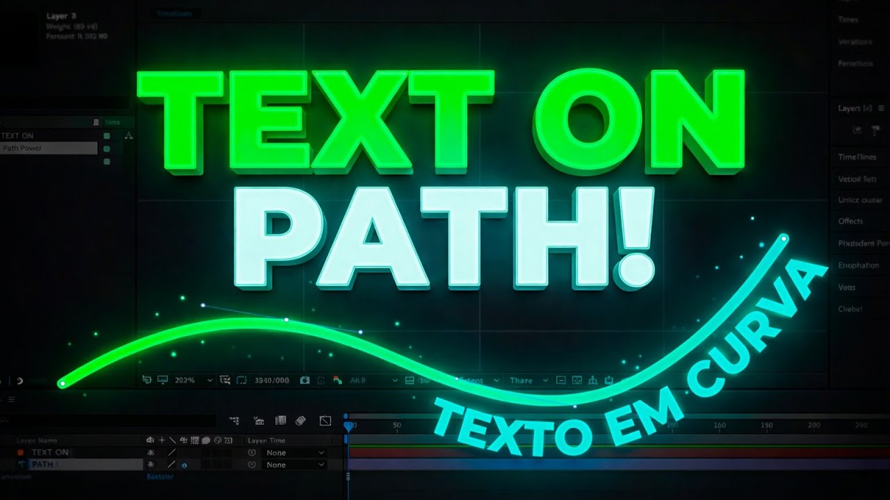 Text on Path no After Effects | Tutorial Passo a Passo