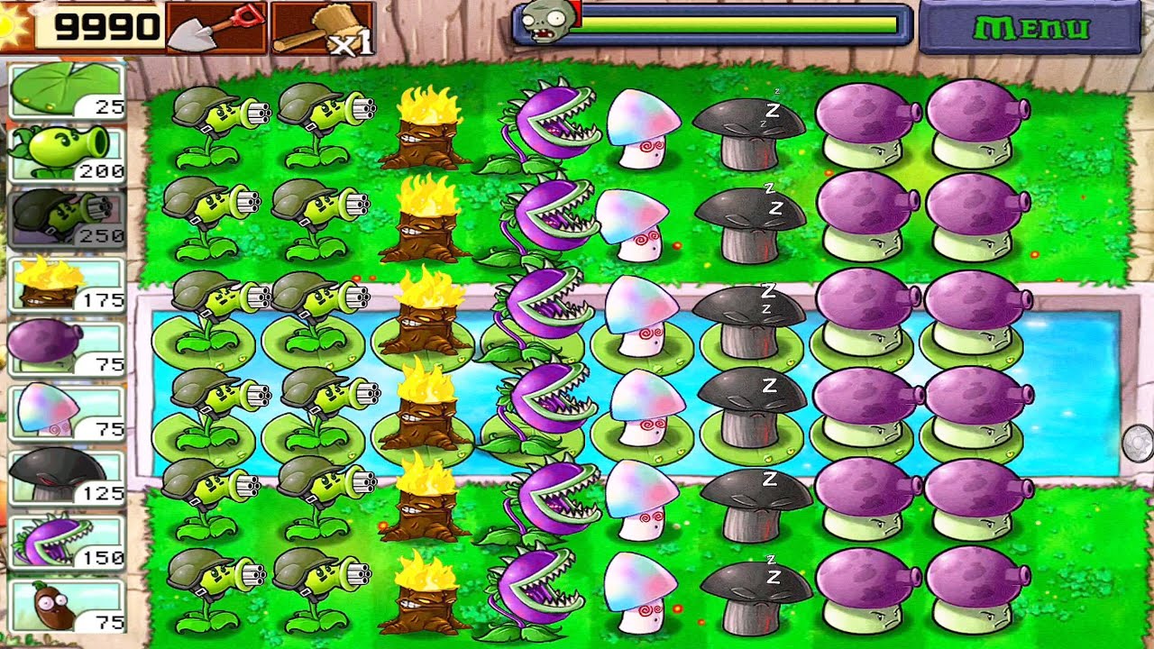PLANTS VS ZOMBIES | ALL PLANTS VS ALL ZOMBIES | LAST STAND ENDLESS | FULL GAMEPLAY HD [ 1080p ]