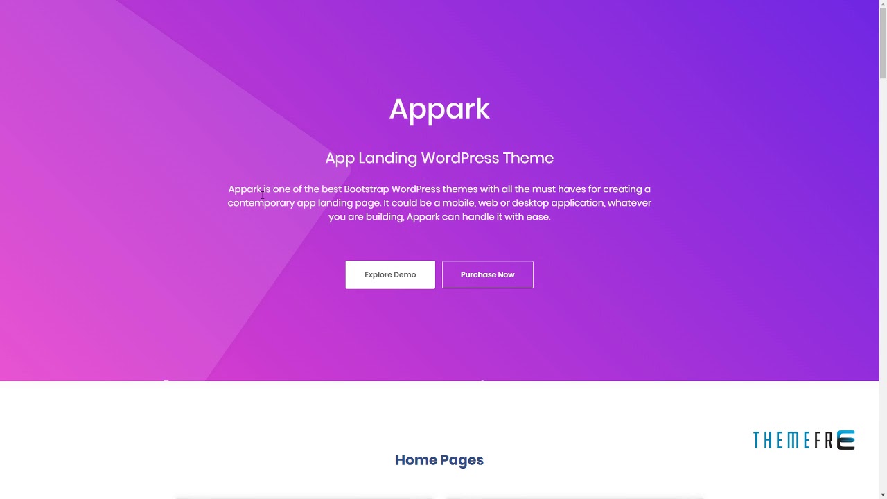 Appark -&ldquo; App Landing WordPress Theme      Talako Ned