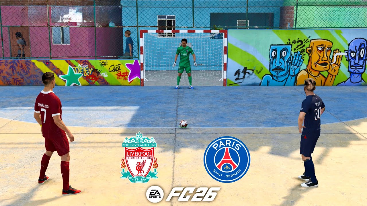 FC 26 Volta Football | Ronaldo Messi Neymar Mbappe Haaland Vinicius | Liverpool vs PSG - PS5