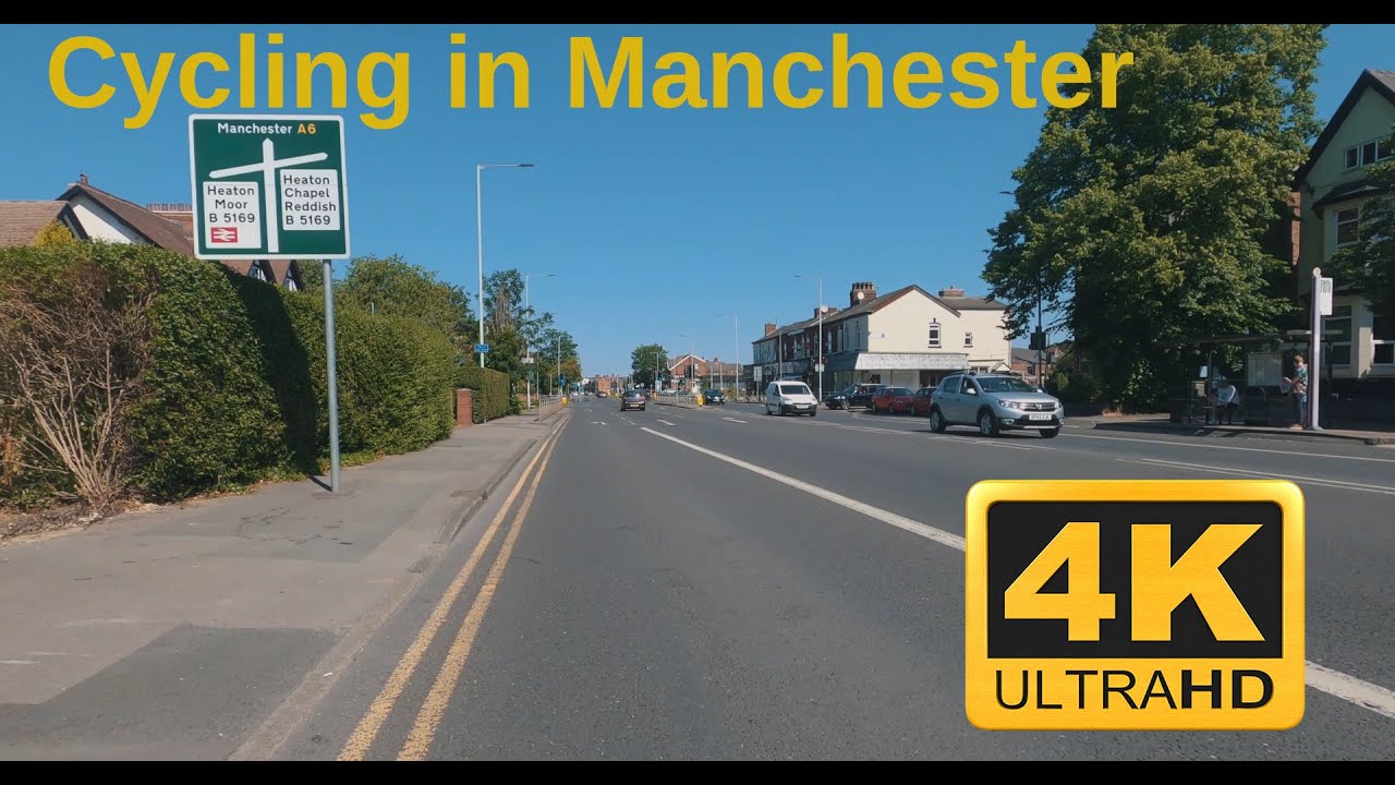 4K (Ultra HD) Manchester Bike ride - June 2023 ¦ Summer City tour