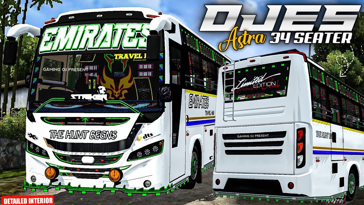 Bussid New Ojes Astra EMIRATES LIMITED EDITION Bus Mod Bus Simulator Indonesia