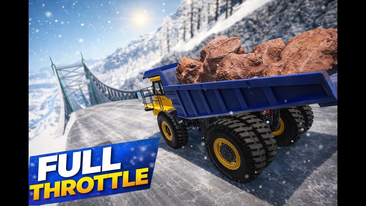 Full Throttle Long Downhill lane | heavy vehicles BeamNG.drive test #3